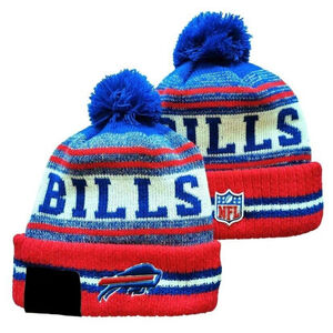 Buffalo Bills NFL Knit Winter Hat Beanie On Field Sideline Fleece